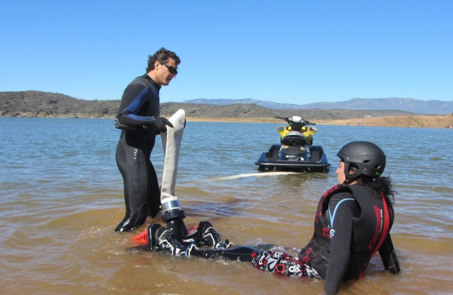  Getting ready to flyboard 